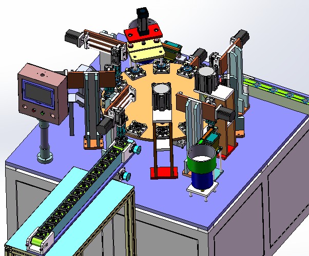 转盘式散热风扇组装机的自动化设备设计与制造